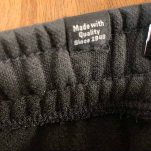 Puma Sweat Shorts Men’s L Large Black Drawstring Pockets Athletic Workout - Picture 4 of 4